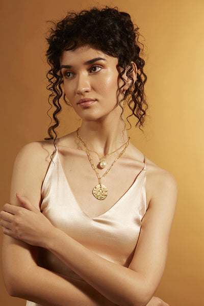 Joules by Radhika Multi Layer Virgo Celestial Necklace jewellery indian designer wear online shopping melange singapore
