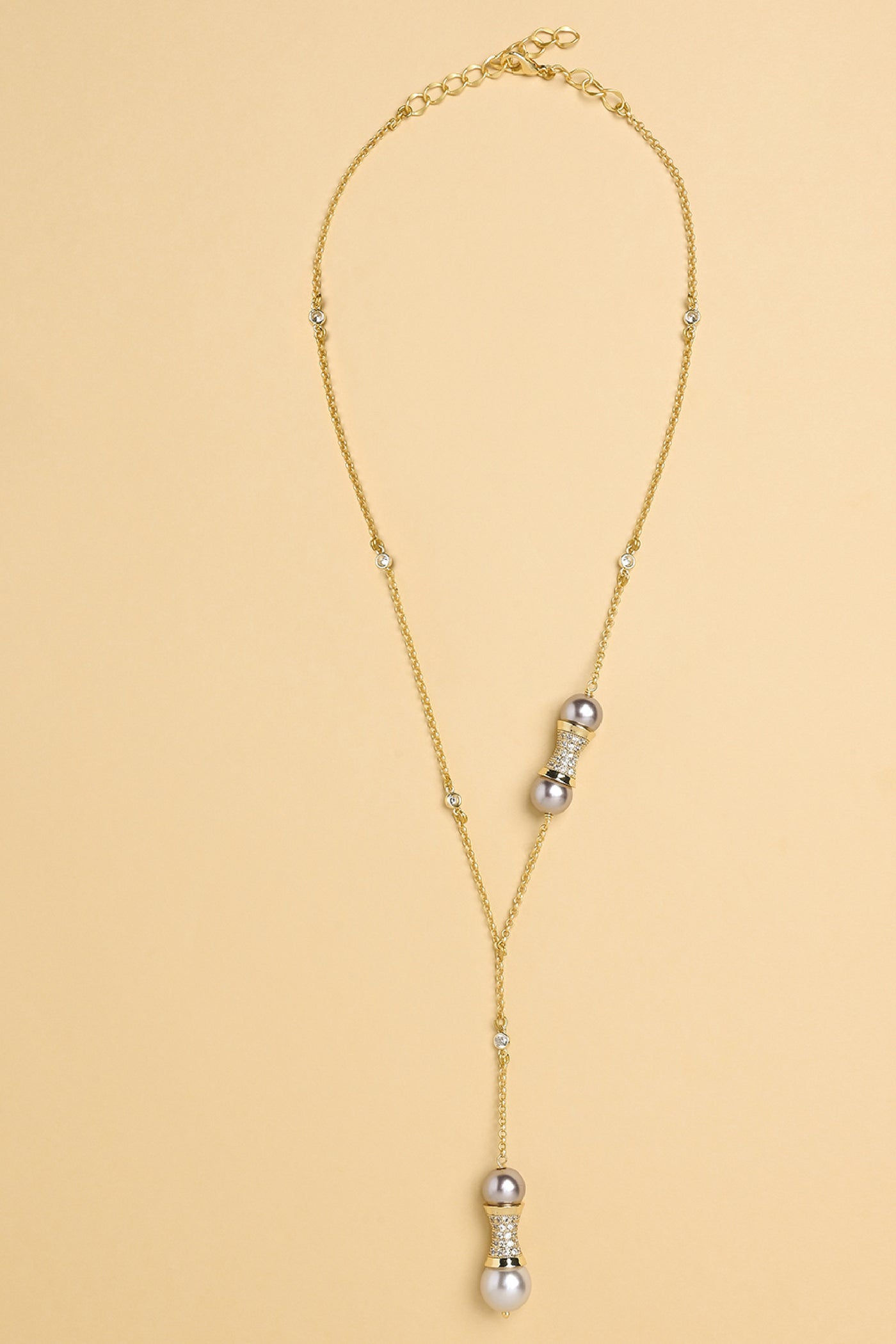 Joules by Radhika Pearl Handle Lariat Necklace Jewellery indian designer wear online shopping melange singapore