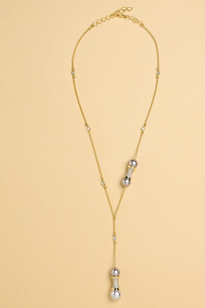 Joules by Radhika Pearl Handle Lariat Necklace Jewellery indian designer wear online shopping melange singapore
