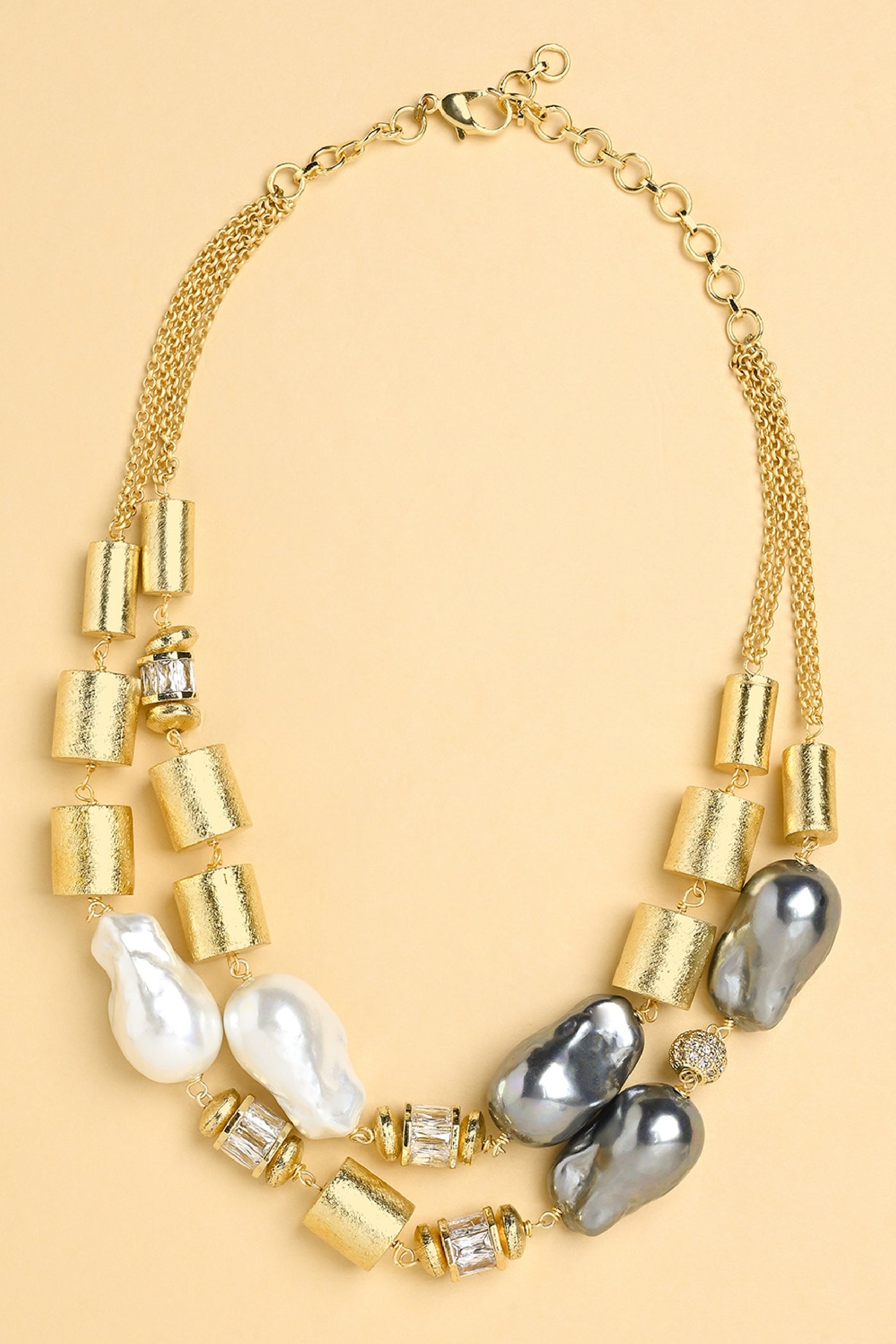 Joules by Radhika Pearl Layered Choker Jewellery indian designer wear online shopping melange singapore