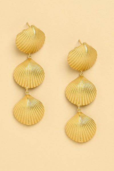 Joules by Radhika Sea Shells Drop Earrings Jewellery indian designer wear online shopping melange singapore
