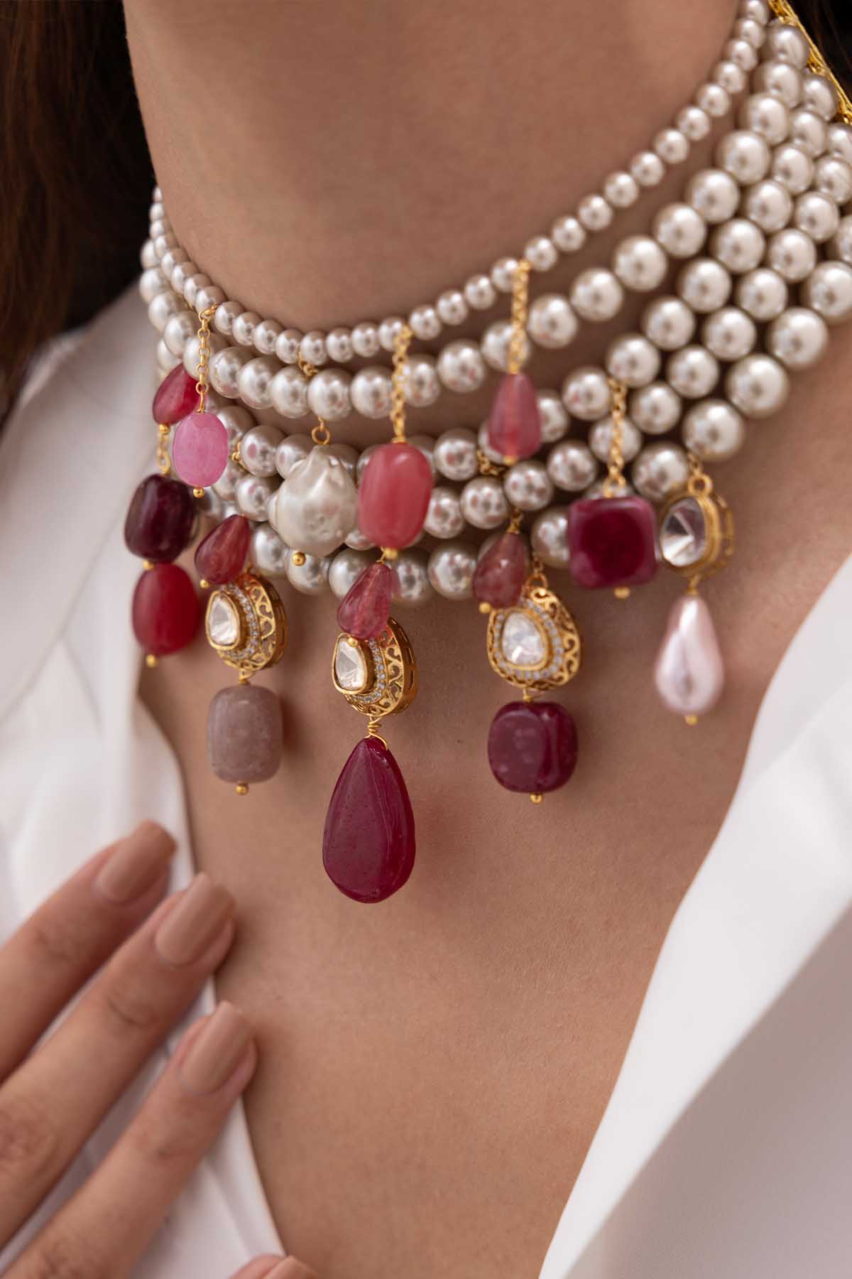 Joules by Radhika Aarva Choker indian designer wear online shopping melange singapore 