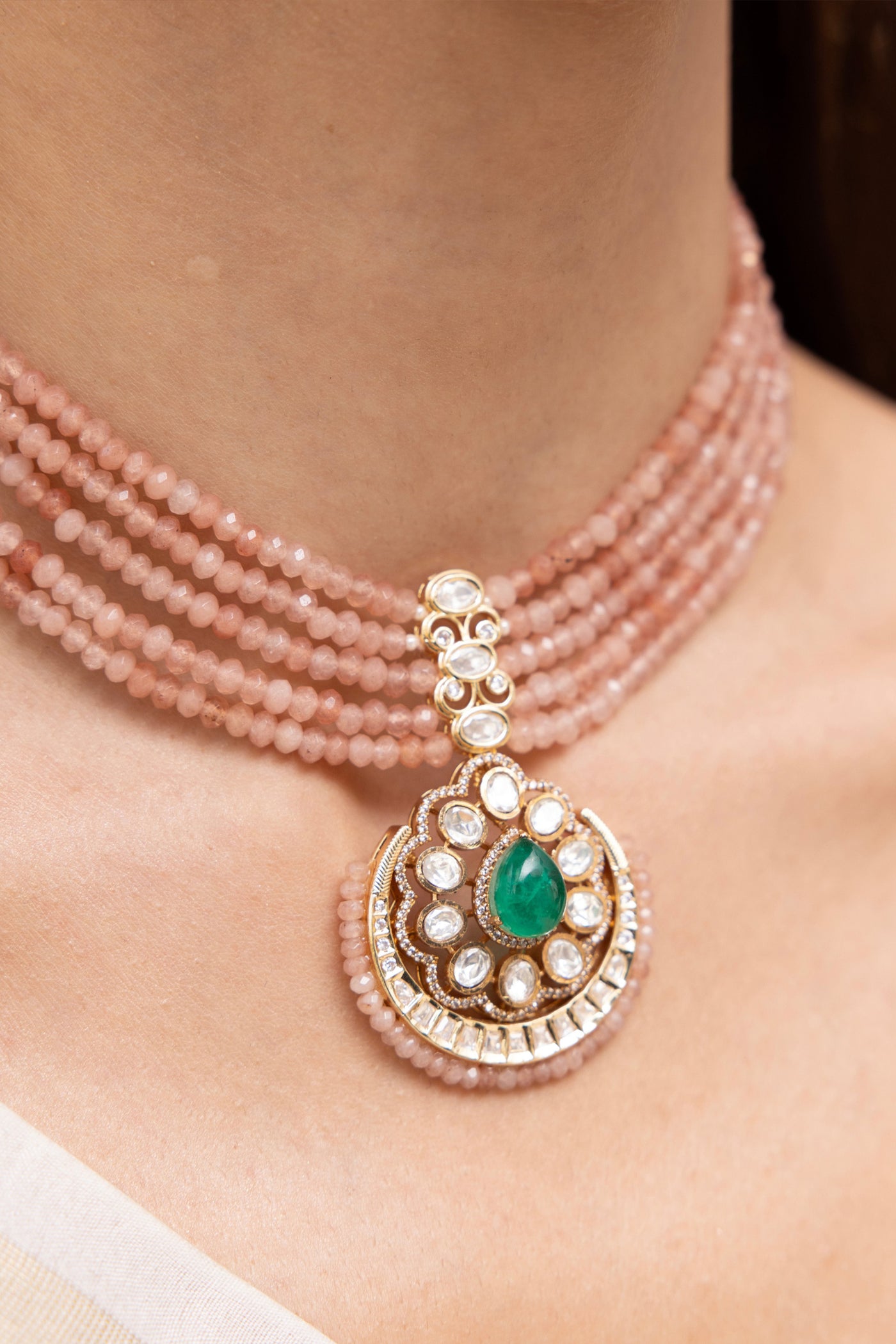 Joules by Radhika Amulya Necklace Set indian designer wear online shopping melange singapore