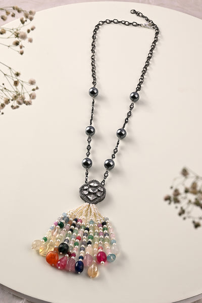 Joules by Radhika Antique Dainty Designer Necklace jewellery indian designer wear online shopping melange singapore