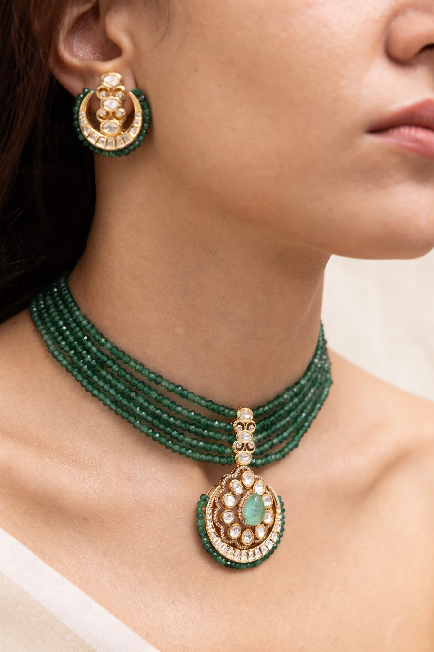 Joules by Radhika Anvya Necklace Set indian designer wear online shopping melange singapore