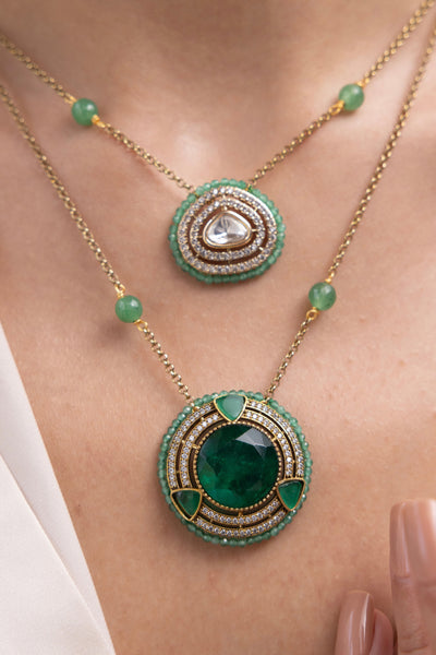 Joules by Radhika Ashvika Crystal Necklace indian designer wear online shopping melange singapore 