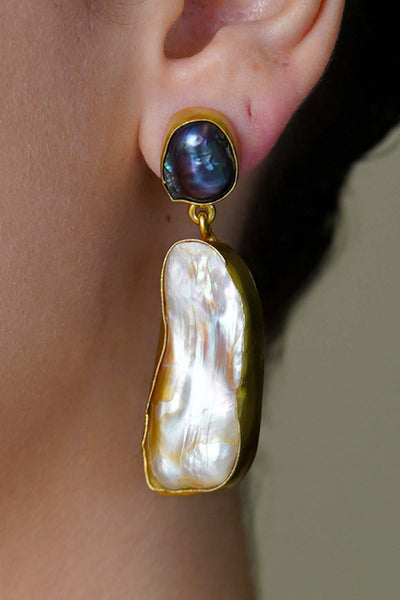 Joules by Radhika Celest Glow Dangle Drops Earrings indian designer wear online shopping melange singapore 