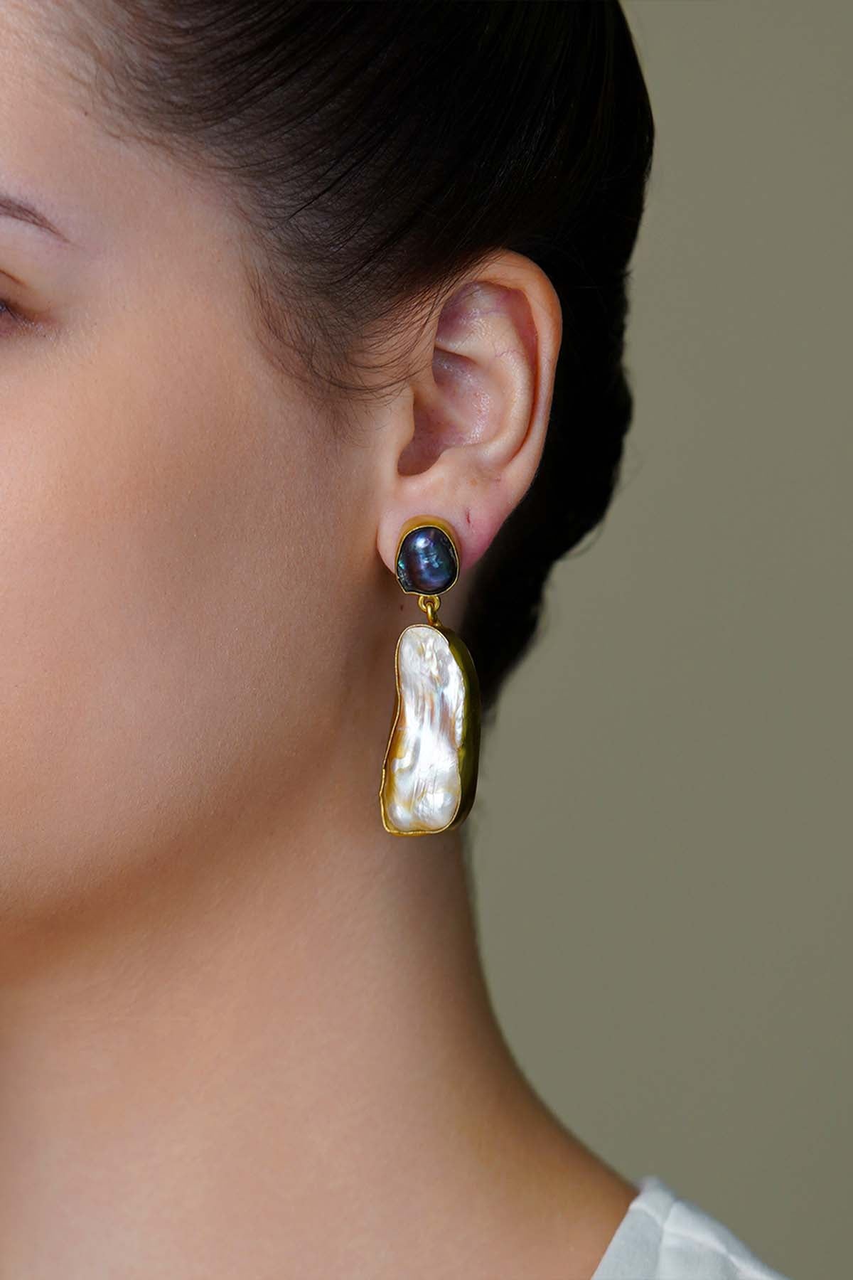 Joules by Radhika Celest Glow Dangle Drops Earrings indian designer wear online shopping melange singapore 