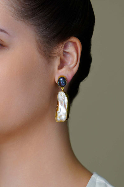 Joules by Radhika Celest Glow Dangle Drops Earrings indian designer wear online shopping melange singapore 
