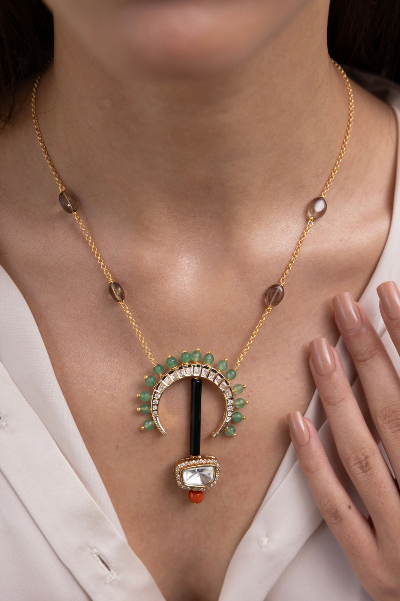 Joules by Radhika Charita Necklace indian designer wear online shopping melange singapore