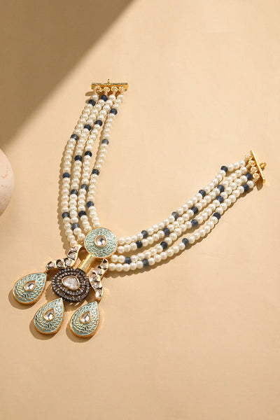 Joules by Radhika Elegant White Choker indian designer wear online shopping melange singapore