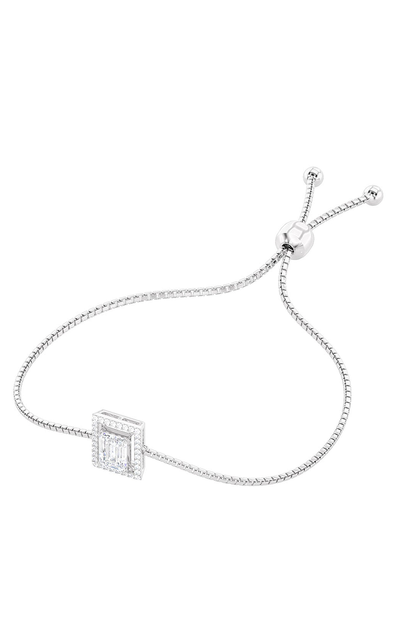 Joules by Radhika Emerald Cut Gleam Bracelet White indian designer wear online shopping melange singapore