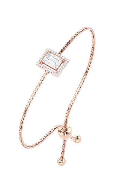 Joules by Radhika Emerald Cut Gleam Rose Bracelet indian designer wear online shopping melange singapore