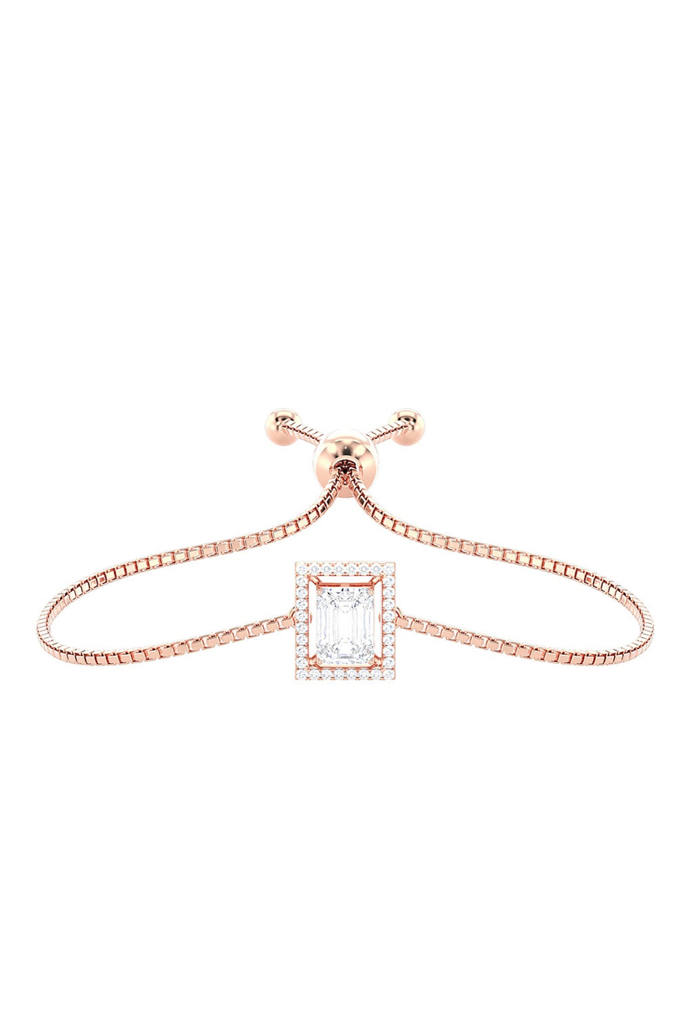 Joules by Radhika Emerald Cut Gleam Rose Bracelet indian designer wear online shopping melange singapore