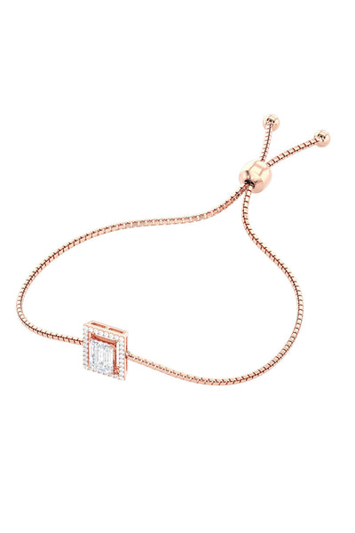 Joules by Radhika Emerald Cut Gleam Rose Bracelet indian designer wear online shopping melange singapore