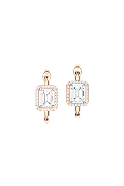Joules by Radhika Emerald Cut Rose Earrings indian designer wear online shopping melange singapore