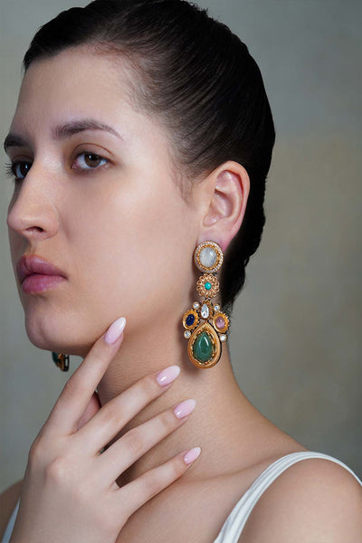 Joules by Radhika Emerelle Drops Dangler Earrings indian designer wear online shopping melange singapore 