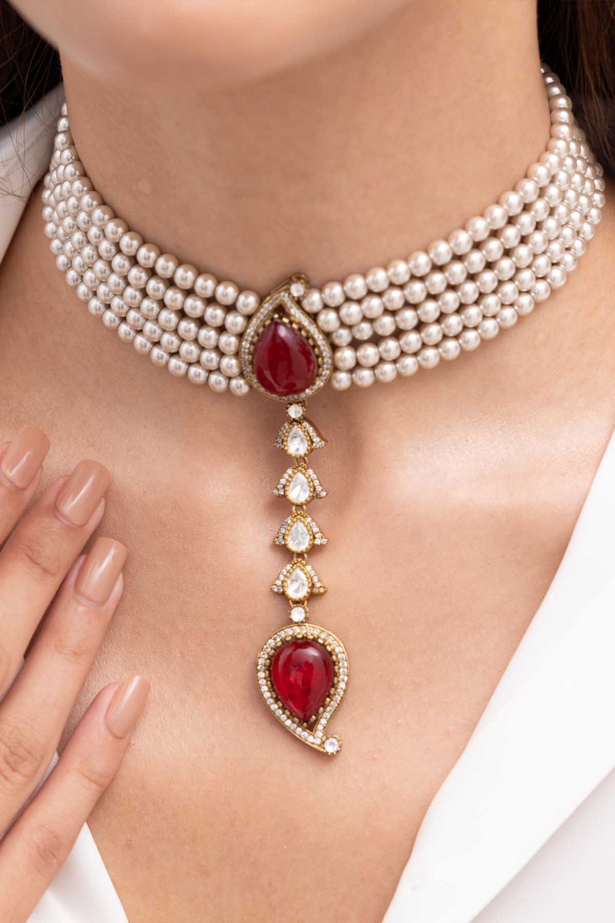Joules by Radhika Eshita Choker indian designer wear online shopping melange singapore 