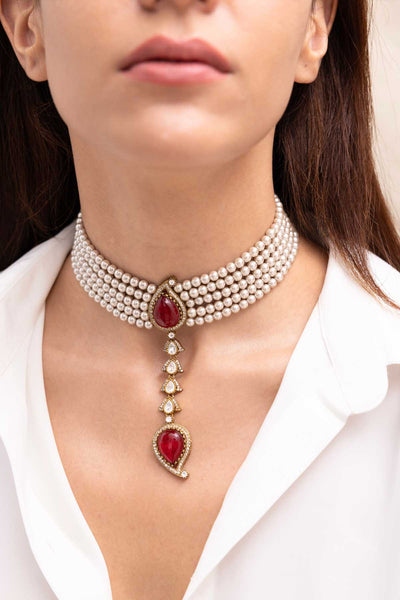 Joules by Radhika Eshita Choker indian designer wear online shopping melange singapore 