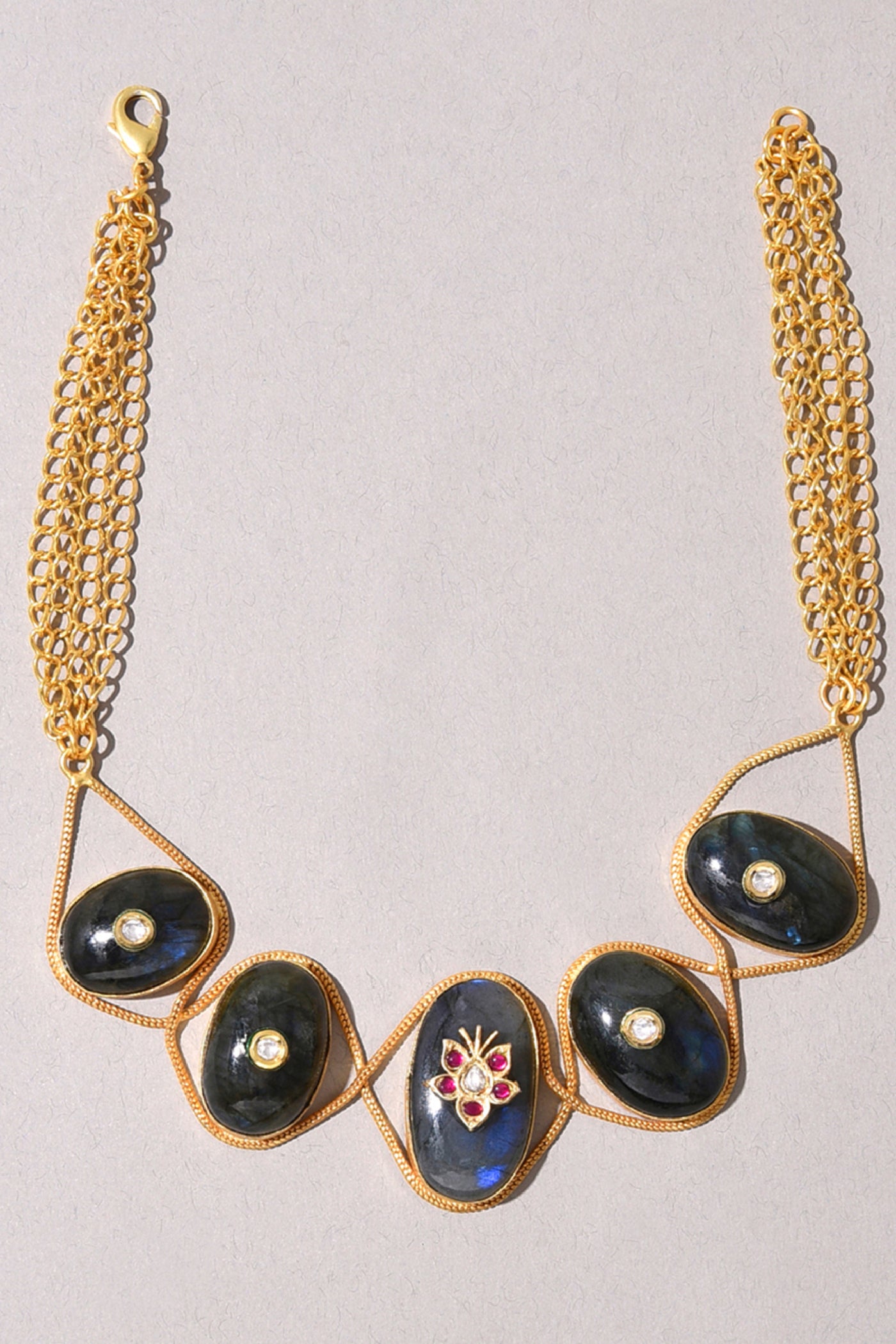 Joules by Radhika Gold Tone Bespoke Choker jewellery indian designer wear online shopping melange singapore