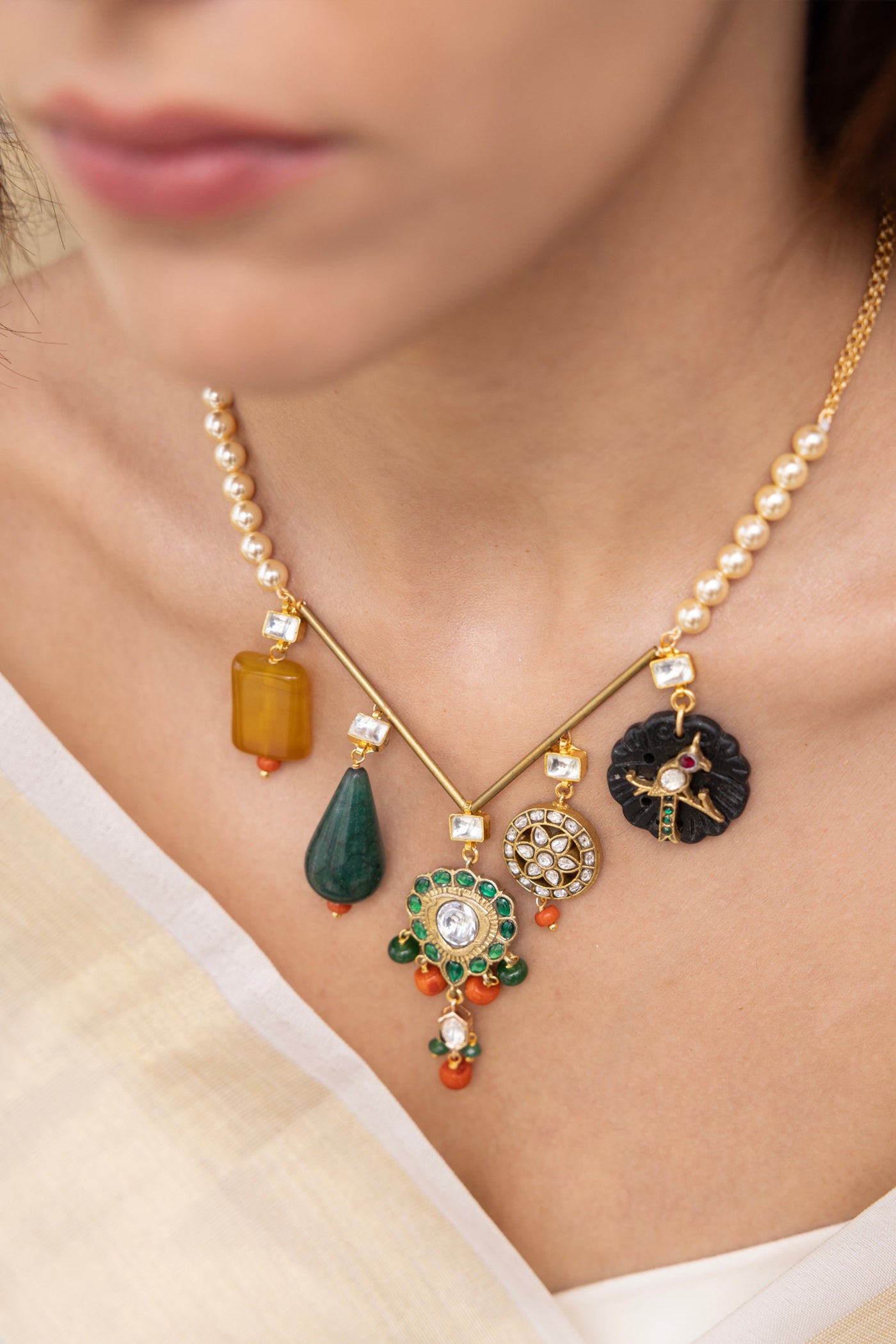 Joules by Radhika Iravya Necklace indian designer wear online shopping melange singapore