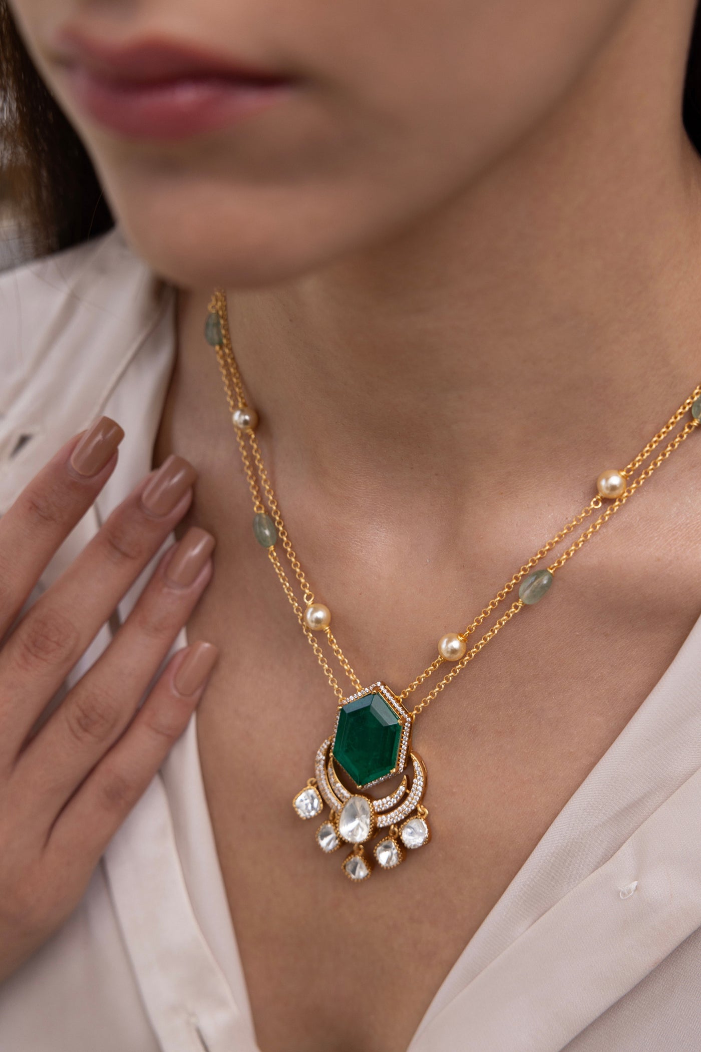 Joules by Radhika Kairavi Necklace indian designer wear online shopping melange singapore 