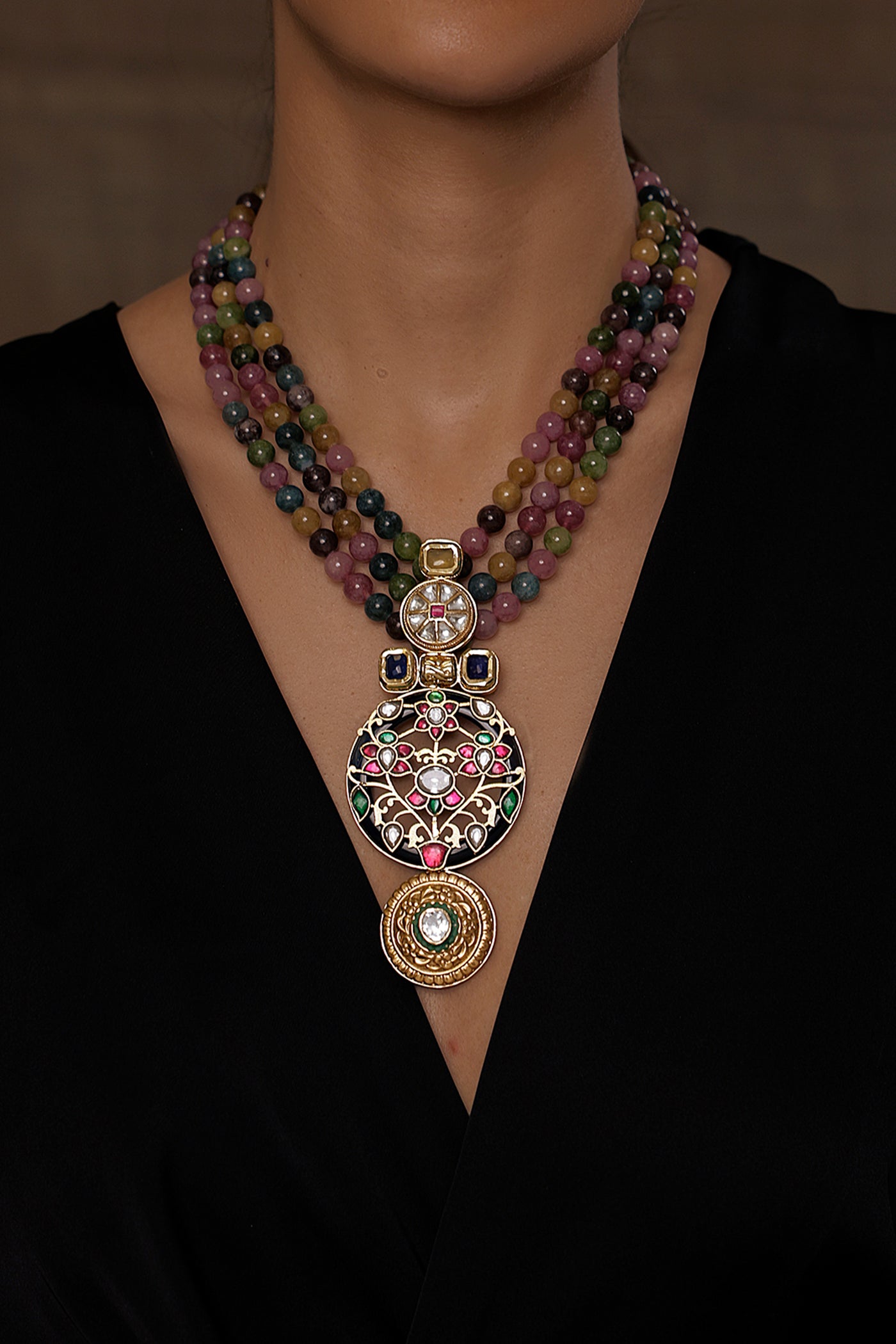 Joules by Radhika Kaleidoscope Charm Necklace indian designer wear online shopping melange singapore