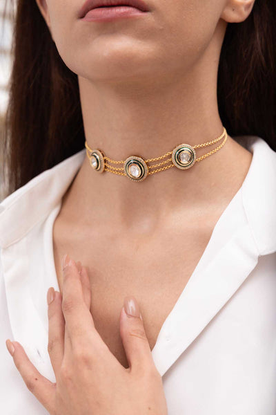 Joules by Radhika Kanika Choker indian designer wear online shopping melange singapore 
