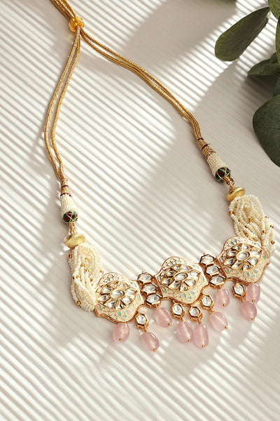 Joules by Radhika Kundan Polki Pearly Antique Choker jewellery indian designer wear online shopping melange singapore