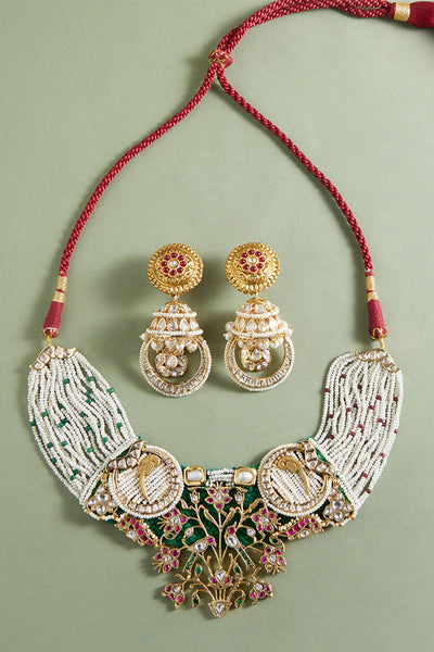 Joules by Radhika Multi Colour Elixir  Choker jewellery indian designer wear online shopping melange singapore