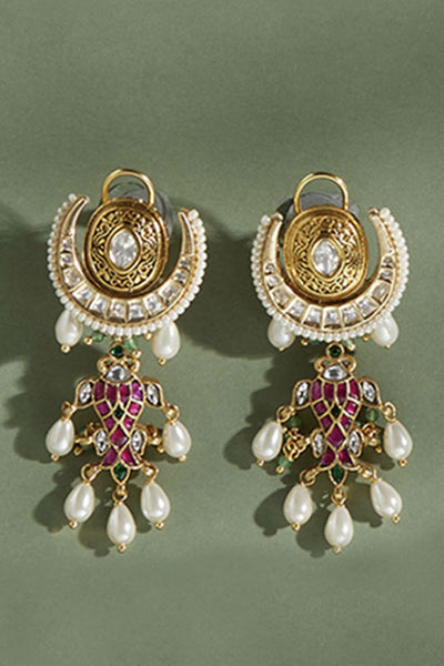 Joules by Radhika Multi Colour Timeless Dangler Earring indian designer wear online shopping melange singapore