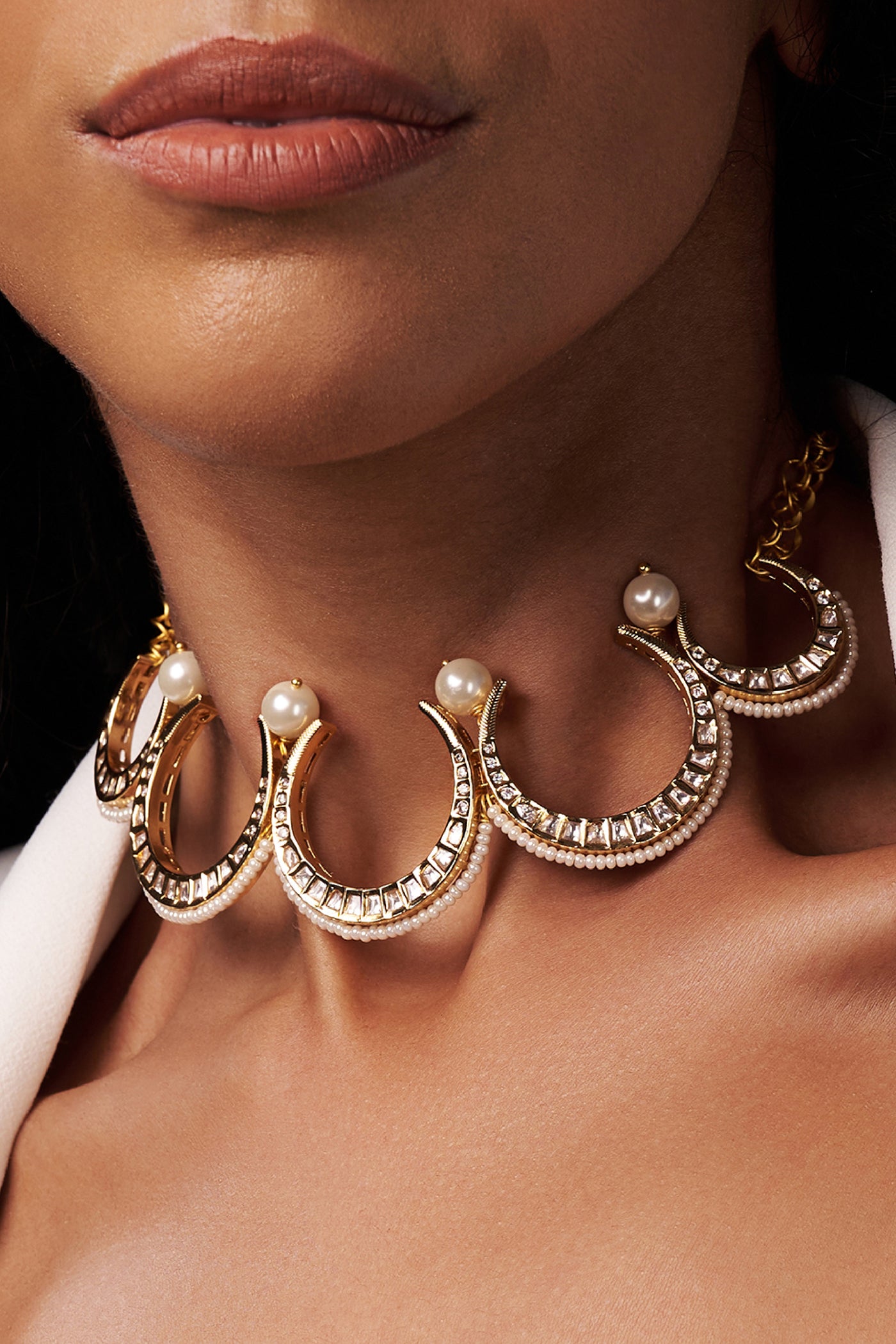 Joules by Radhika Multi Polki Choker Necklace jewellery indian designer wear online shopping melange singapore