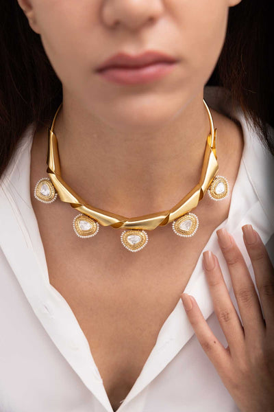 Joules by Radhika Nyra Choker indian designer wear online shopping melange singapore 