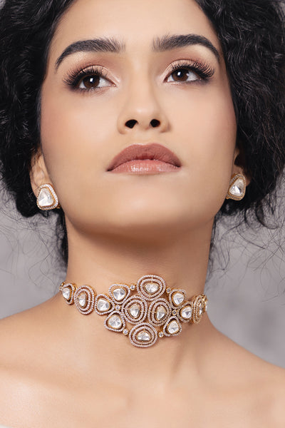 Joules by Radhika Polki Pearl Timeless Choker Necklace indian designer wear online shopping melange singapore