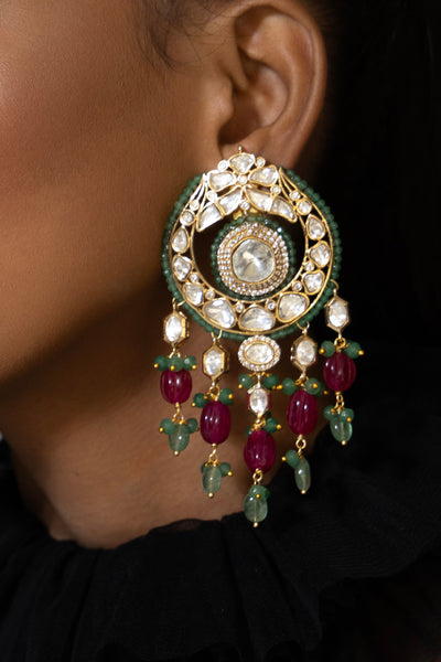 Joules by Radhika Polki Drop Earrings indian designer wear online shopping melange singapore