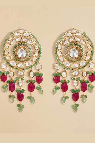 Joules by Radhika Polki Drop Earrings indian designer wear online shopping melange singapore