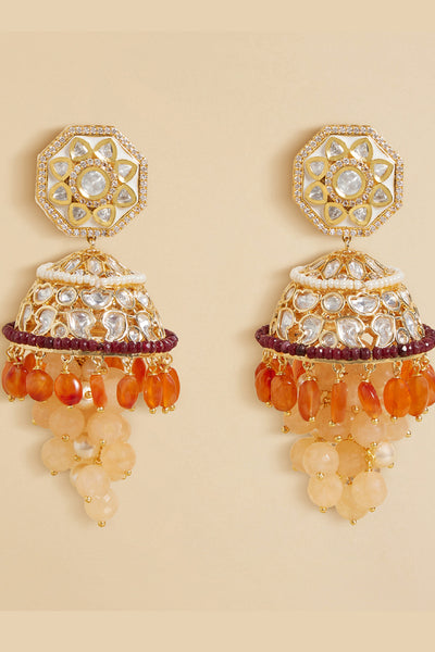 Joules by Radhika Polki Jhumka Earrings indian designer wear online shopping melange singapore