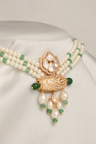 Joules by Radhika Pristine White Necklace indian designer wear online shopping melange singapore