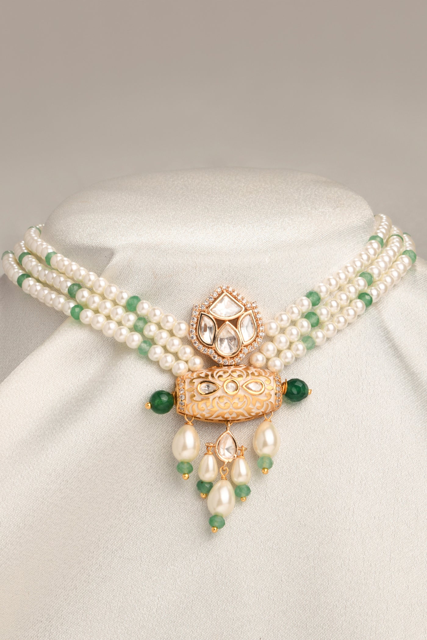 Joules by Radhika Pristine White Necklace indian designer wear online shopping melange singapore