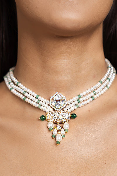 Joules by Radhika Pristine White Necklace indian designer wear online shopping melange singapore