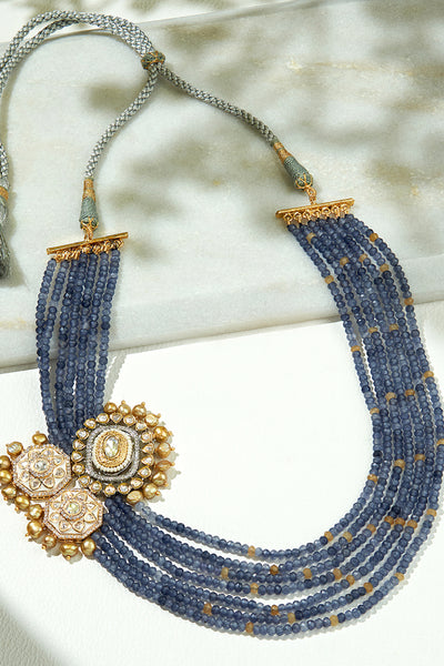  Joules by Radhika Rich Blue Layered Necklace jewellery indian designer wear online shopping melange singapore