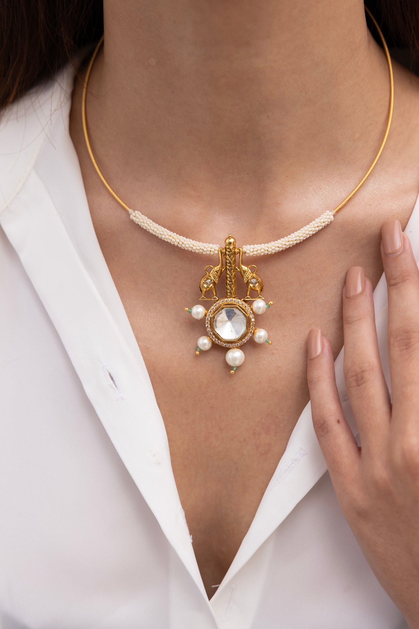 Joules by Radhika Shailee Necklace indian designer wear online shopping melange singapore 