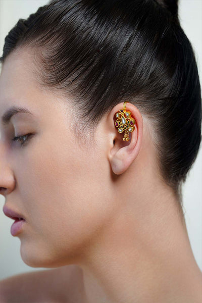 Joules by Radhika Swarnika  Stud Ear Cuffs indian designer wear online shopping melange singapore 