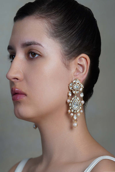 Joules by Radhika Teardrop Pearl  Luxe Dangler indian designer wear online shopping melange singapore 