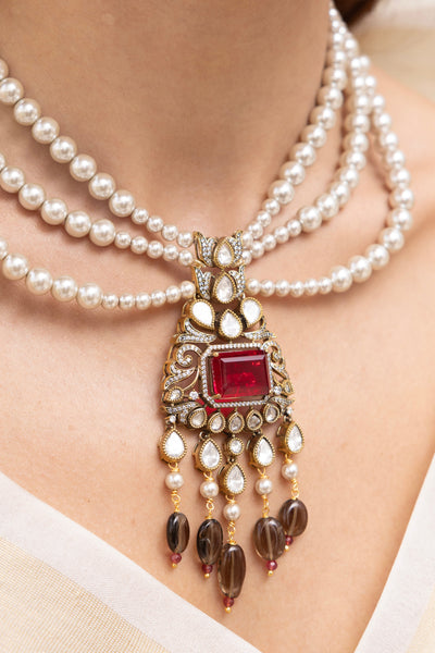 Joules by Radhika Trina Necklace Set indian designer wear online shopping melange singapore
