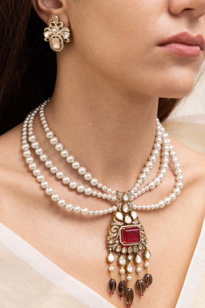 Joules by Radhika Trina Necklace Set indian designer wear online shopping melange singapore
