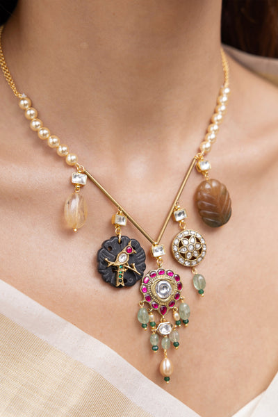Joules by Radhika Yoshika Pendant Necklace indian designer wear online shopping melange singapore