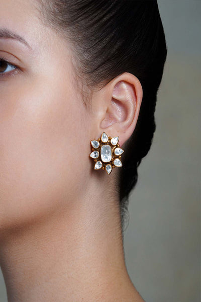 Joules by Radhika Zyana Glow Stud Earrings designer wear online shopping melange singapore 
