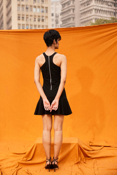 Kangana Trehan Mae Dress In Midnight Black indian designer wear online shopping melange singapore