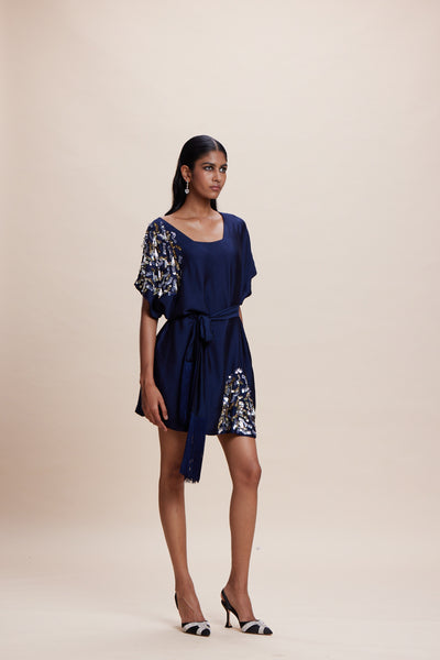 Kangana Trehan Midnight Blue Dress indian designer wear online shopping melange singapore